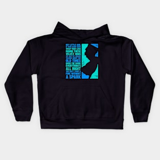 Jersey Lyrics Collage 1 Kids Hoodie